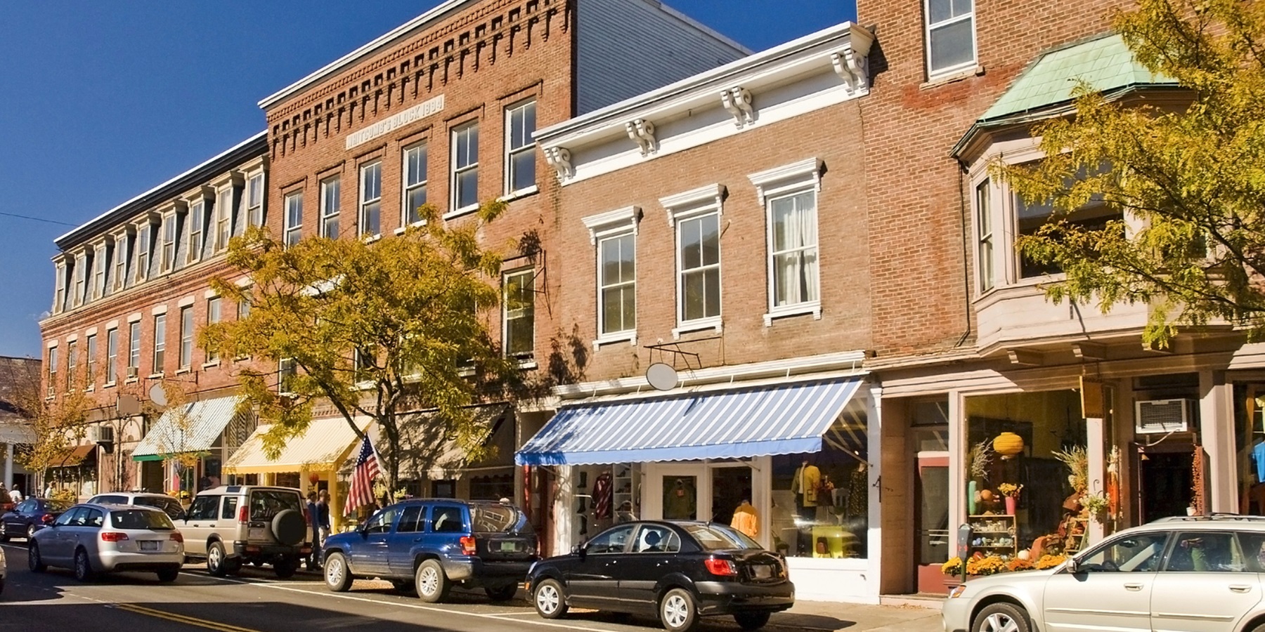 Business man under an umbrella