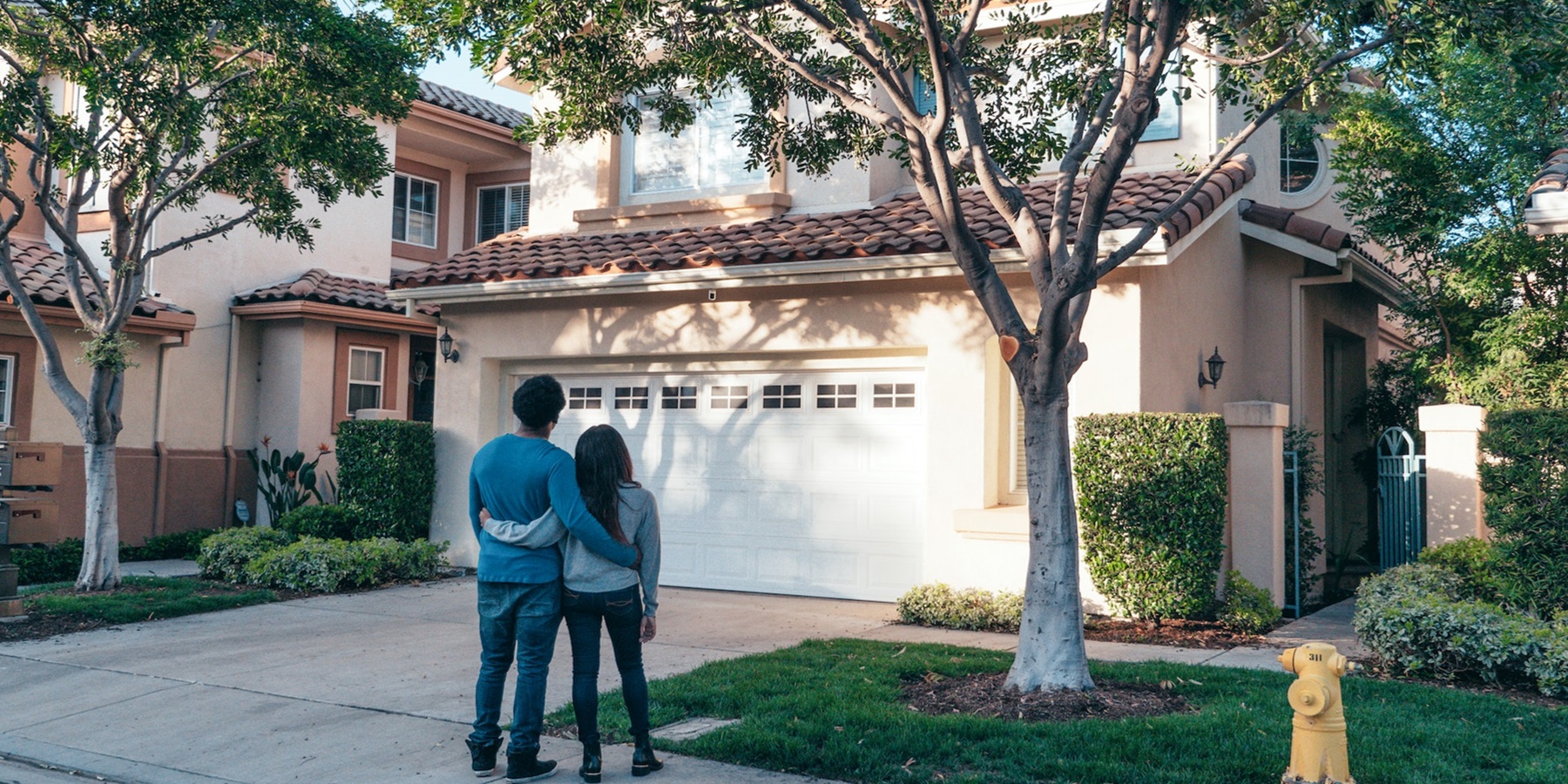 Business man under an umbrella