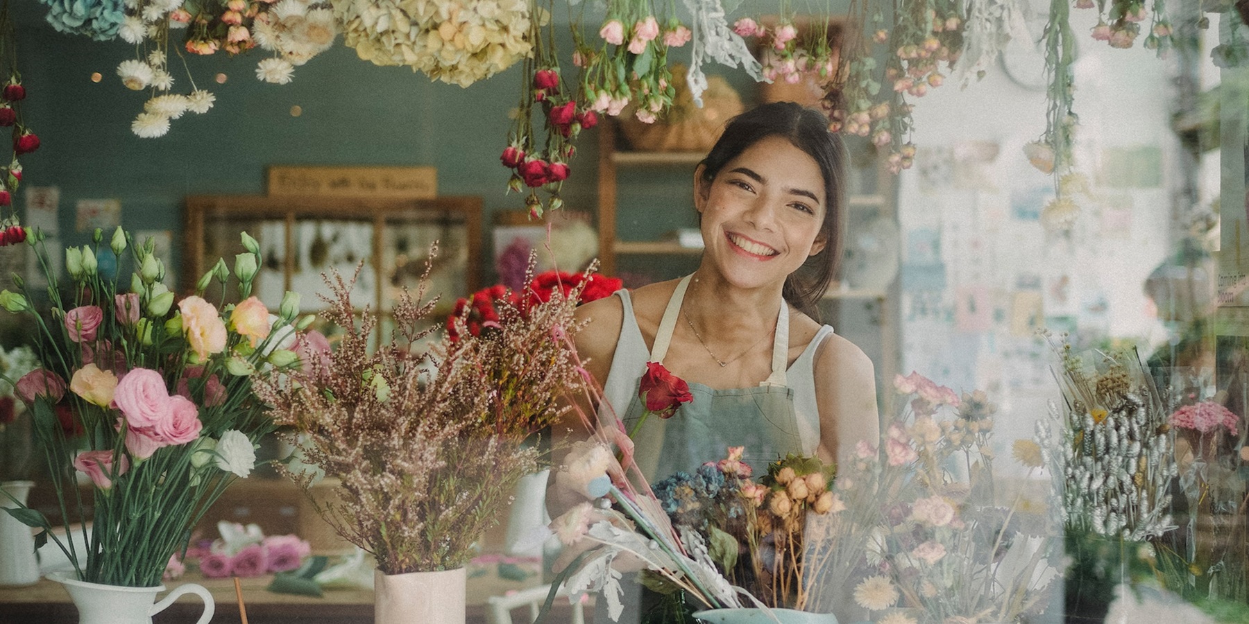 Business man under an umbrella