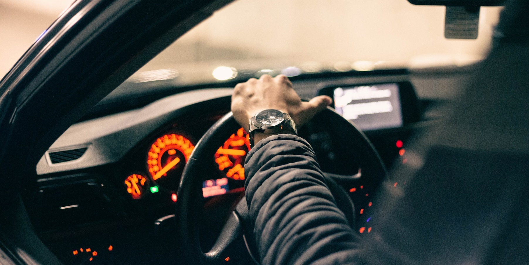 Business man under an umbrella